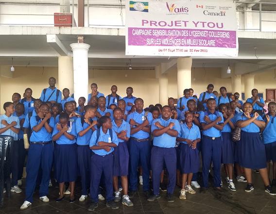 Le Projet Ytou clôture sa Campagne de sensibilisation sur les violences en milieu scolaire au Lycée technique et technologique PROCCL